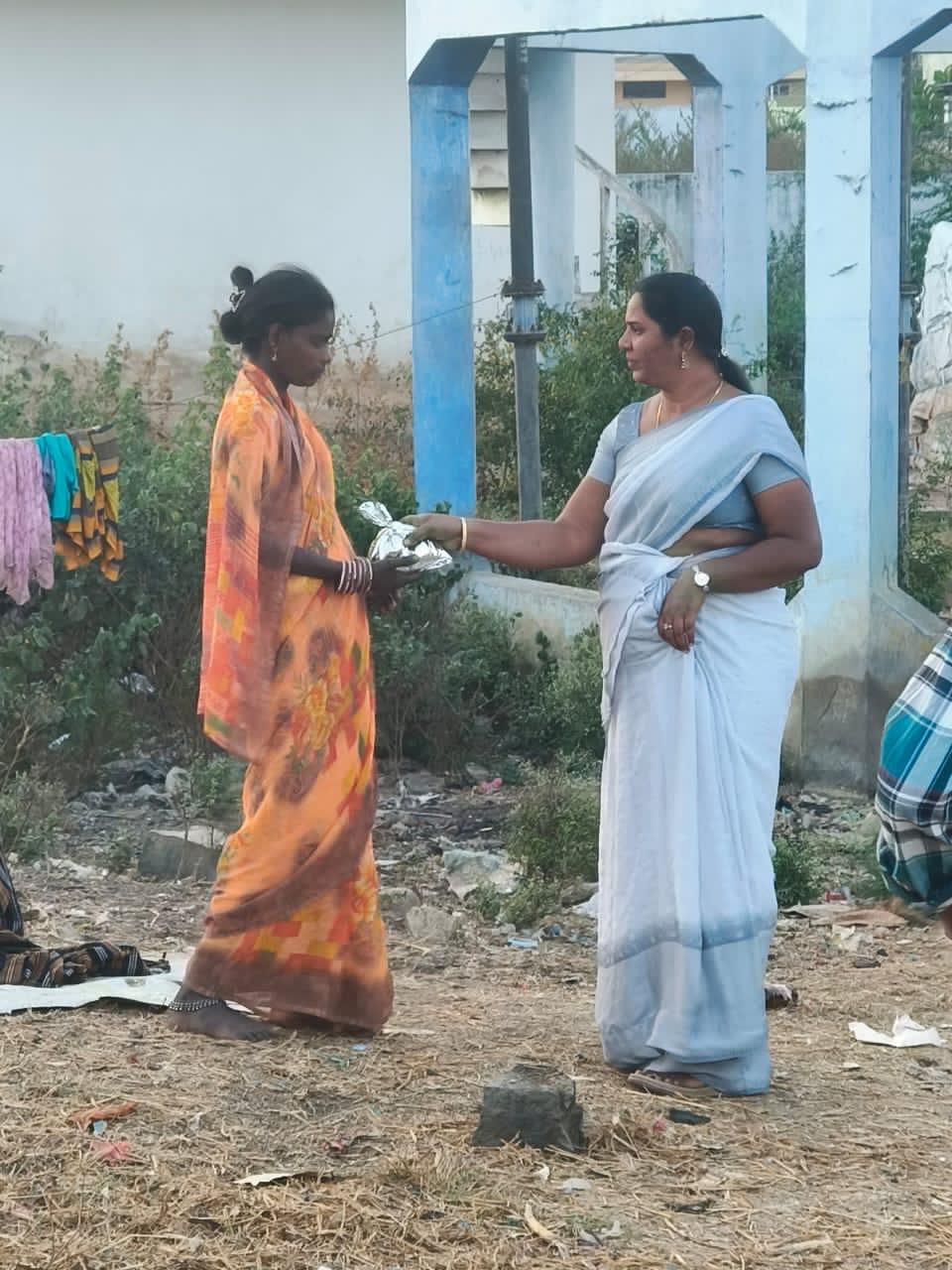 Distribution of gift items to the community