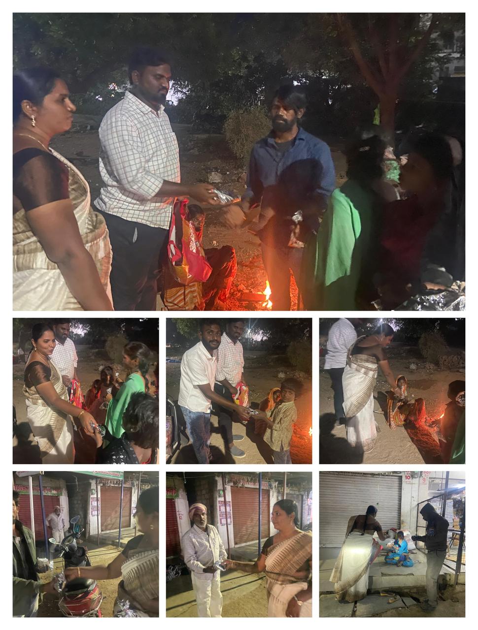 Distribution of gift items to the community