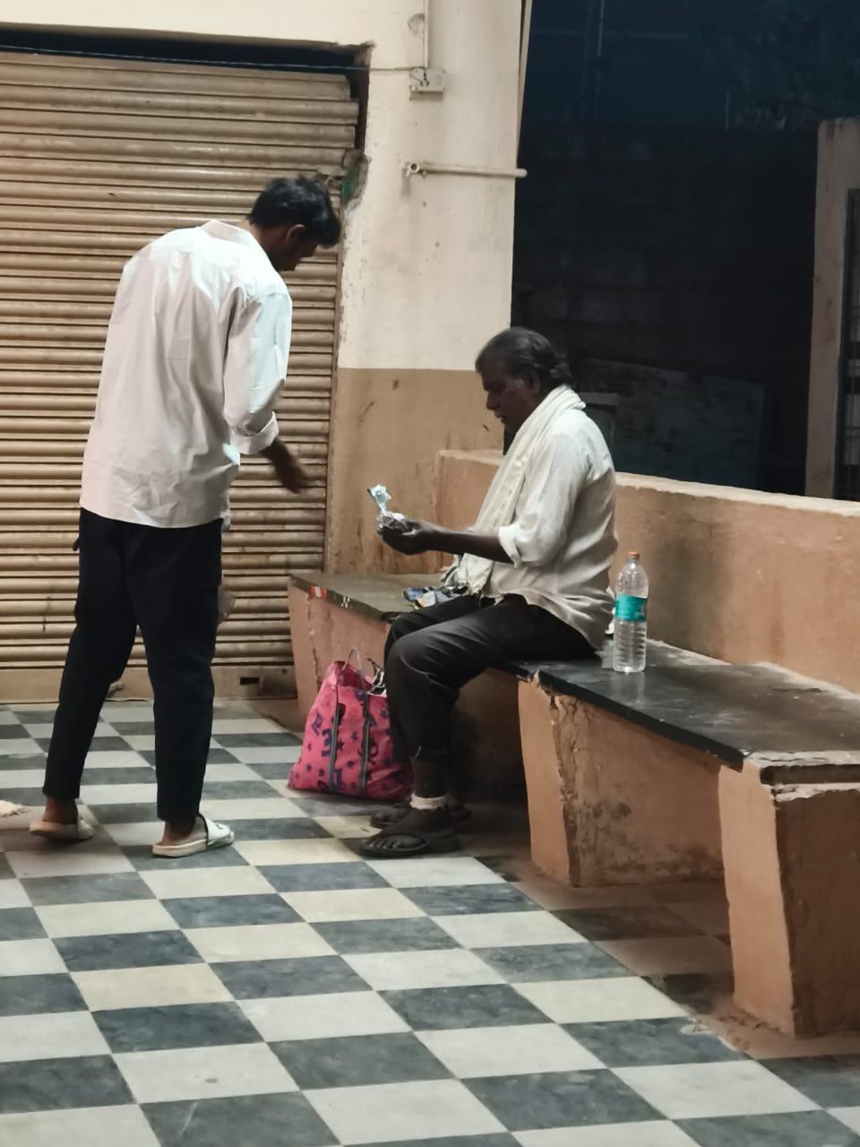 Distribution of gift items to the community