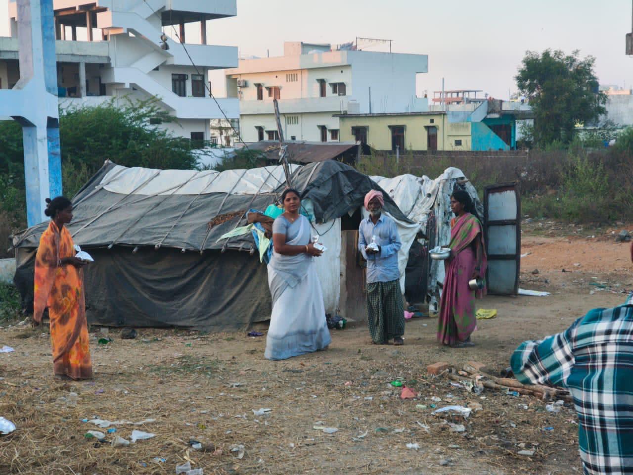 Distribution of gift items to the community